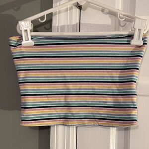 Hollister Multicolor Striped Bandeau Top
